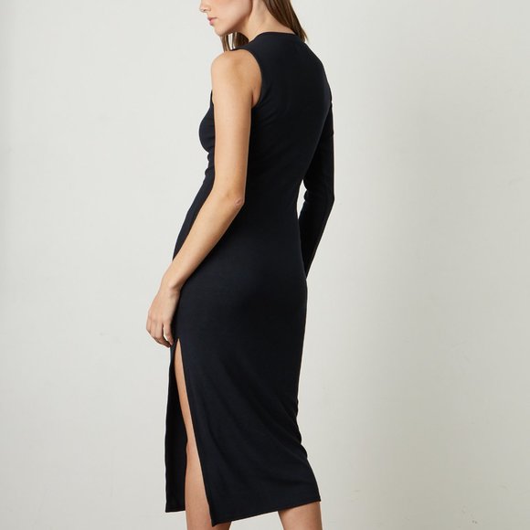 NWT VELVET (S) Trina Viscose Rib Dress - Black - Small - Picture 2 of 14